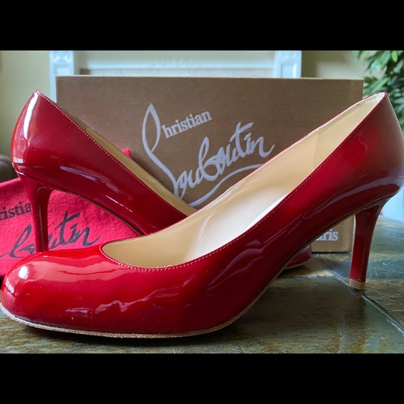 Christian Louboutin Shoes - Christian Louboutin Red Simple  Pump 70mm NEW